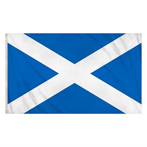 St Andrew’s Flag Scotland Scottish UK Flag 5ft x 3ft with Eyelets