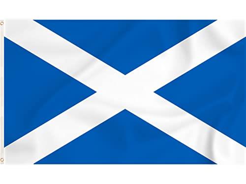 Scotland Flag Scottish Flags 5ft x 3ft with Eyelets St Andrews Cross Flag